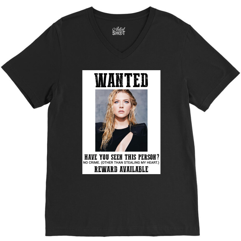 Wanted Katheryn Winnick  Retro Girl V-neck Tee | Artistshot