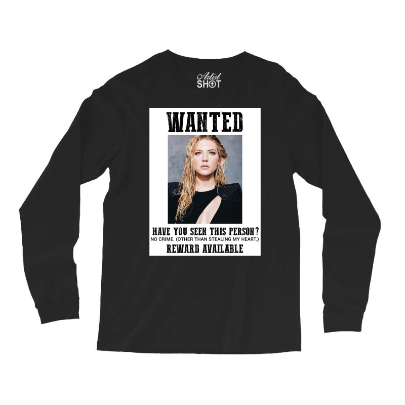 Wanted Katheryn Winnick  Retro Girl Long Sleeve Shirts | Artistshot