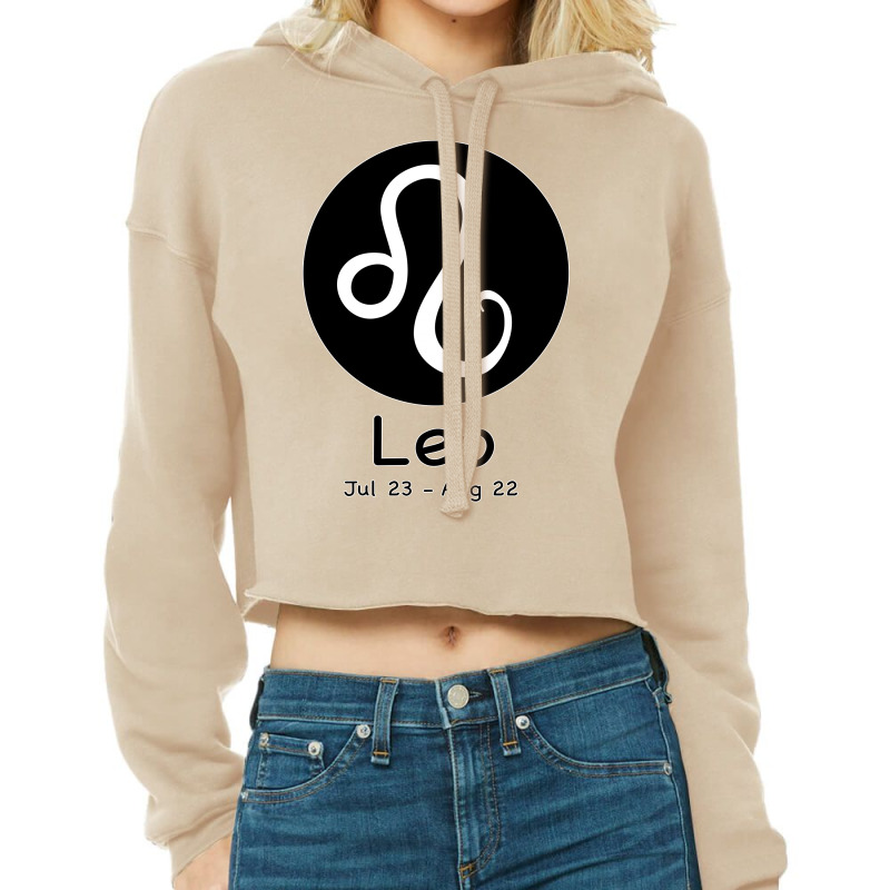 Leo Horoscope Cropped Hoodie by Bettercallsaul | Artistshot