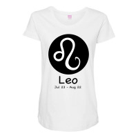 Leo Horoscope Maternity Scoop Neck T-shirt | Artistshot