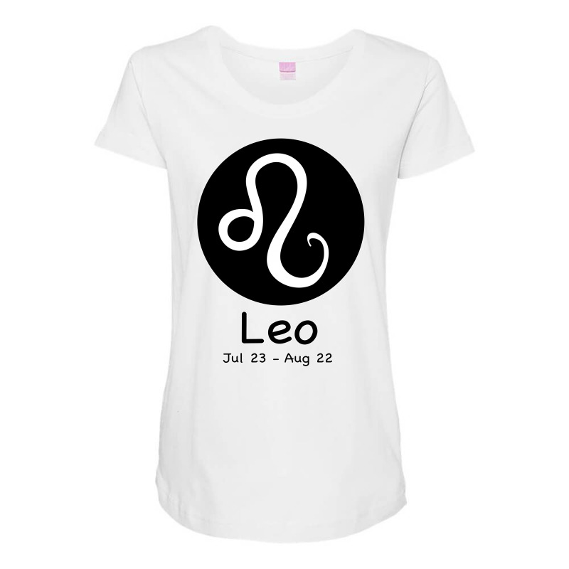 Leo Horoscope Maternity Scoop Neck T-shirt by Bettercallsaul | Artistshot