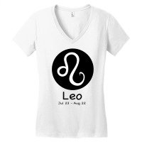 Leo Horoscope Women's V-neck T-shirt | Artistshot