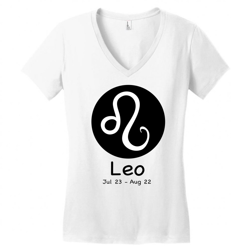 Leo Horoscope Women's V-Neck T-Shirt by Bettercallsaul | Artistshot