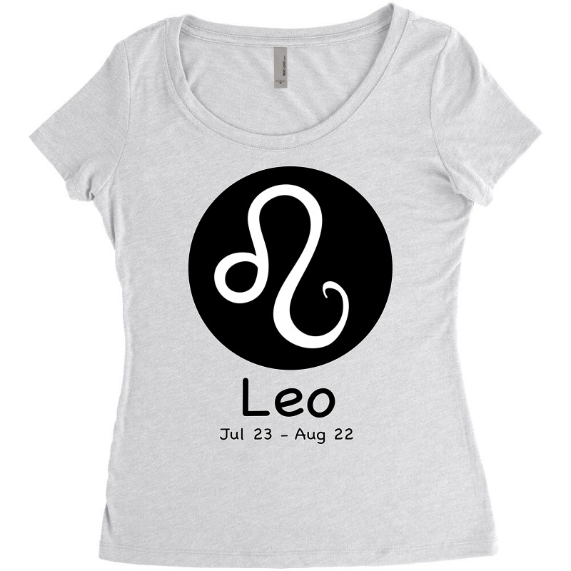 Leo Horoscope Women's Triblend Scoop T-shirt by Bettercallsaul | Artistshot