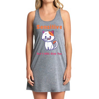 Cat Sensitive But I Will Stab You Funny Pets T Shirt Tank Dress | Artistshot