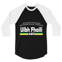 Offaly Gaelic - Irish Language Sports Design 3/4 Sleeve Shirt | Artistshot