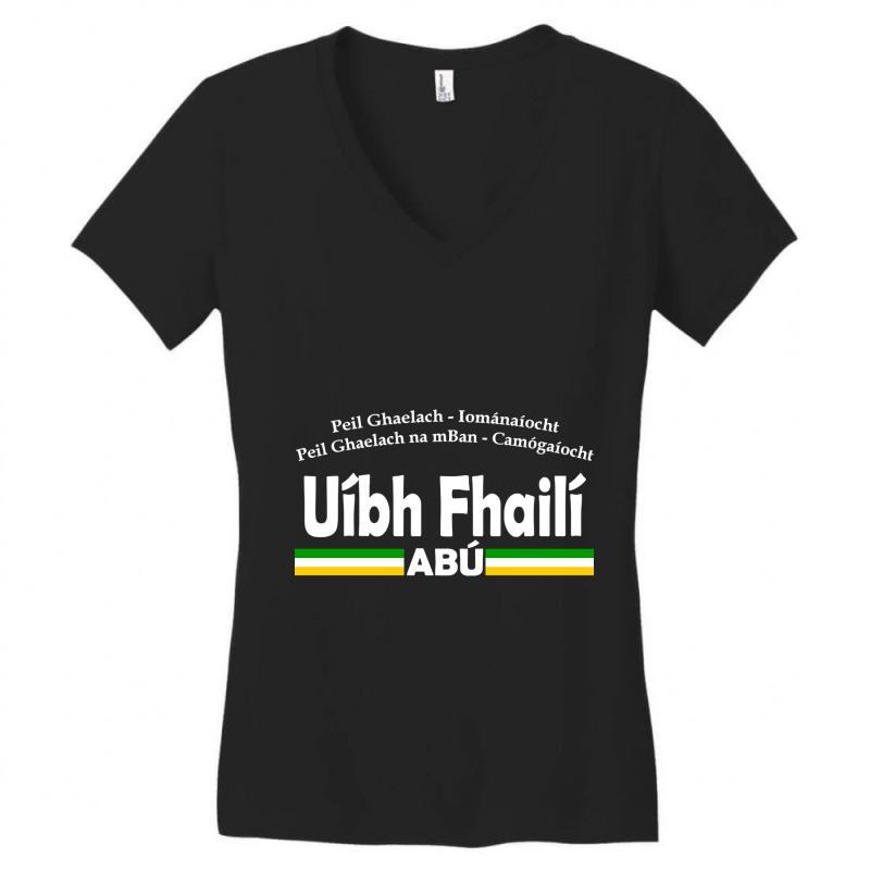 Offaly Gaelic - Irish Language Sports Design Women's V-Neck T-Shirt by mrbigzeroht | Artistshot