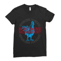 Boulogne-billancourt France Vintage Rooster Ladies Fitted T-shirt | Artistshot