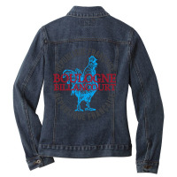 Boulogne-billancourt France Vintage Rooster Ladies Denim Jacket | Artistshot