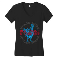 Boulogne-billancourt France Vintage Rooster Women's V-neck T-shirt | Artistshot