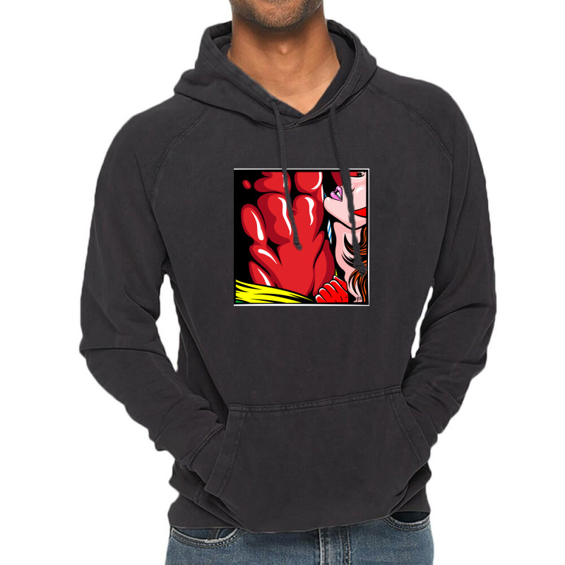 Red Love V Vintage Hoodie | Artistshot