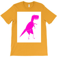 Funny Pink T Rex Poster Red T-shirt | Artistshot