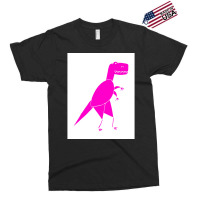 Funny Pink T Rex Poster Red Exclusive T-shirt | Artistshot