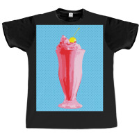 Red Milkshake Pop Art Graphic T-shirt | Artistshot