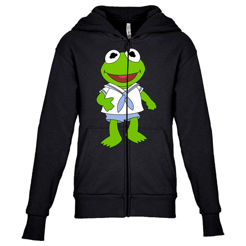 Baby Frog Youth Zipper Hoodie by genuinelyseriously4 | Artistshot