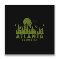 Atlanta Georgia Mountain Sight Metal Print Square | Artistshot