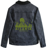 Atlanta Georgia Mountain Sight Unisex Sherpa-lined Denim Jacket | Artistshot