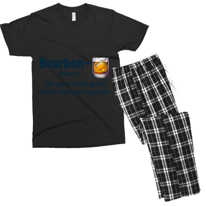 Bourbon The Glue Holding This 2020 Shitshow Together Men's T-shirt Pajama Set | Artistshot