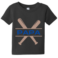 Baseball Papa Baby Tee | Artistshot