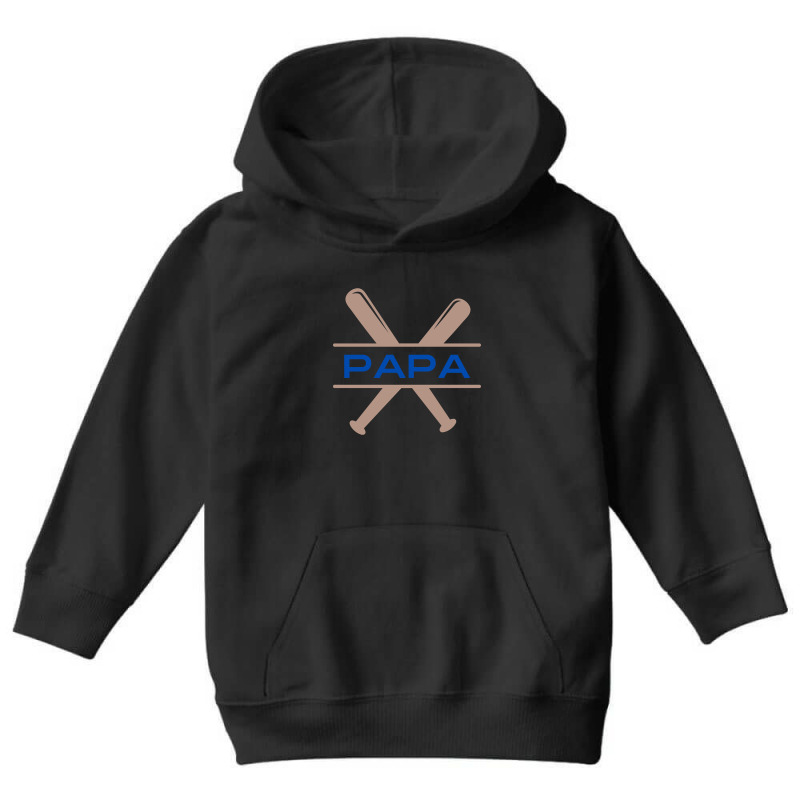 Baseball Papa Youth Hoodie | Artistshot