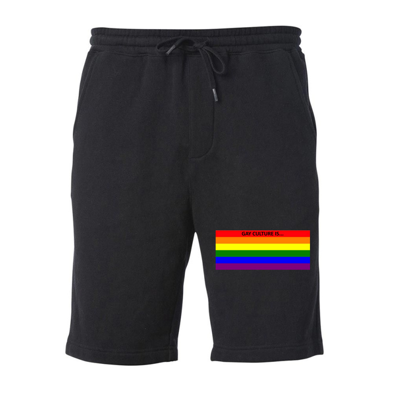 Gay Culture Is Poster Vintage Fleece Short | Artistshot