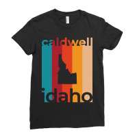 Caldwell Idaho Retro Ladies Fitted T-shirt | Artistshot