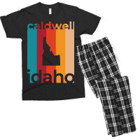 Caldwell Idaho Retro Men's T-shirt Pajama Set | Artistshot