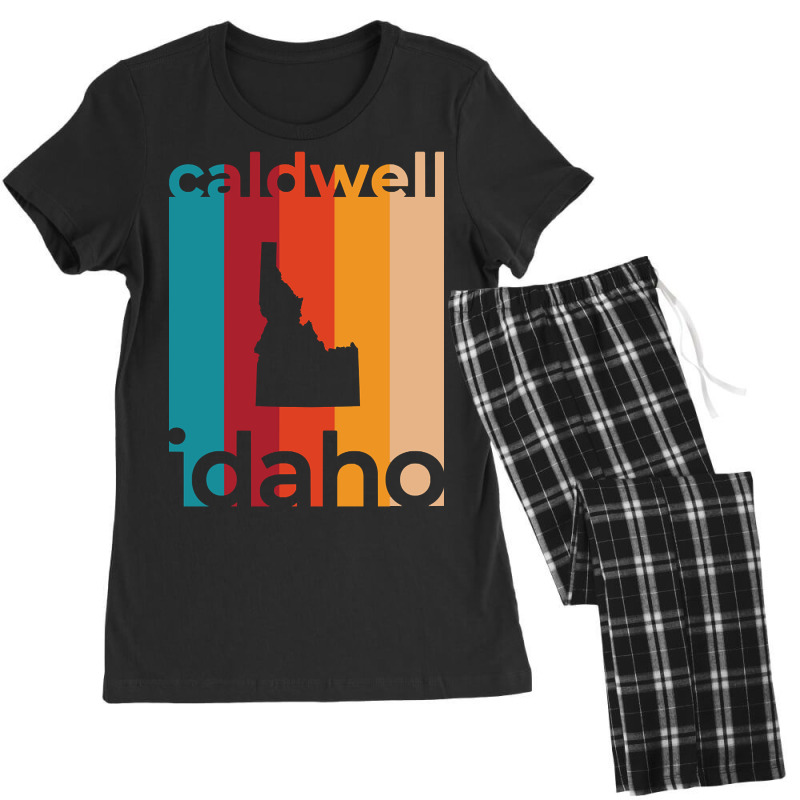 Caldwell Idaho Retro Women's Pajamas Set by nuanceteams169 | Artistshot