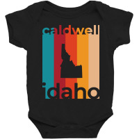 Caldwell Idaho Retro Baby Bodysuit | Artistshot