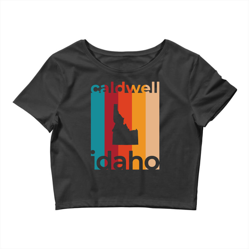 Caldwell Idaho Retro Crop Top by nuanceteams169 | Artistshot