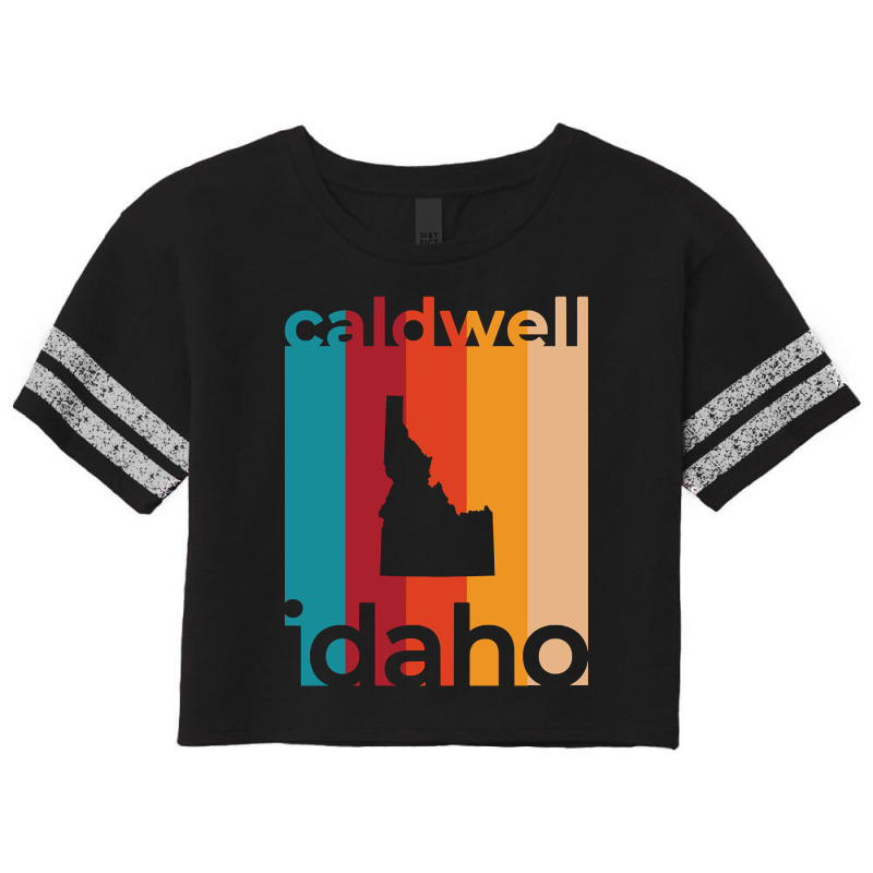 Caldwell Idaho Retro Scorecard Crop Tee by nuanceteams169 | Artistshot