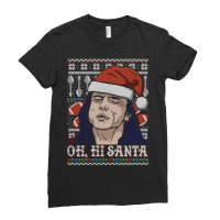 Oh Hi Santa Ladies Fitted T-shirt | Artistshot