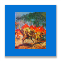 Hadrosaurus Poster Stars Metal Print Square | Artistshot