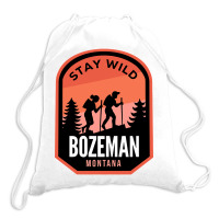 Bozeman Montana Hiking In Nature Drawstring Bags | Artistshot