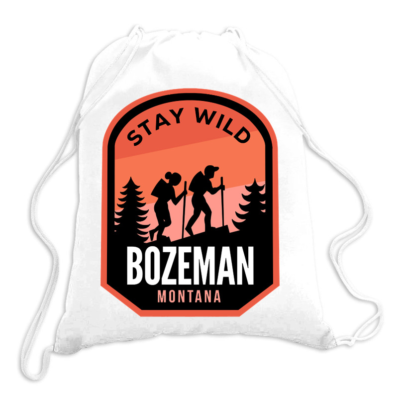 Bozeman Montana Hiking In Nature Drawstring Bags | Artistshot