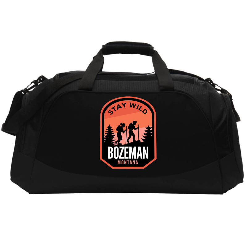 Bozeman Montana Hiking In Nature Active Duffel | Artistshot