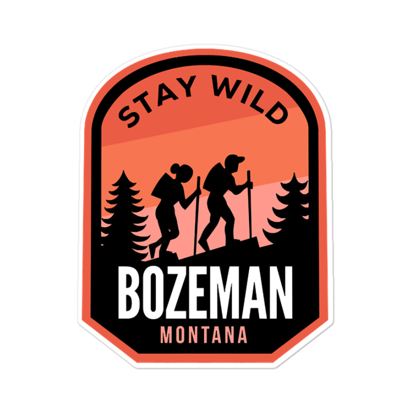 Bozeman Montana Hiking In Nature Sticker | Artistshot