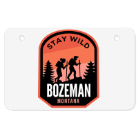 Bozeman Montana Hiking In Nature Atv License Plate | Artistshot