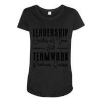 Boss Leadership Teamwork Success Office Work Family Maternity Scoop Neck T-shirt | Artistshot