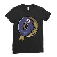 Chubby Seal Donut Ladies Fitted T-shirt | Artistshot