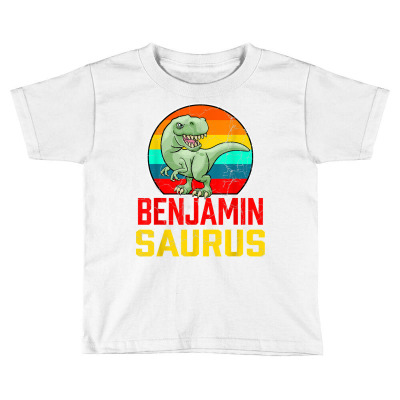 Benjamin Saurus Family Reunion Last Name Team Funny Custom T Shirt Toddler T-shirt Designed By Luantruong