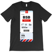 Brasilia Boarding Pass T-shirt | Artistshot