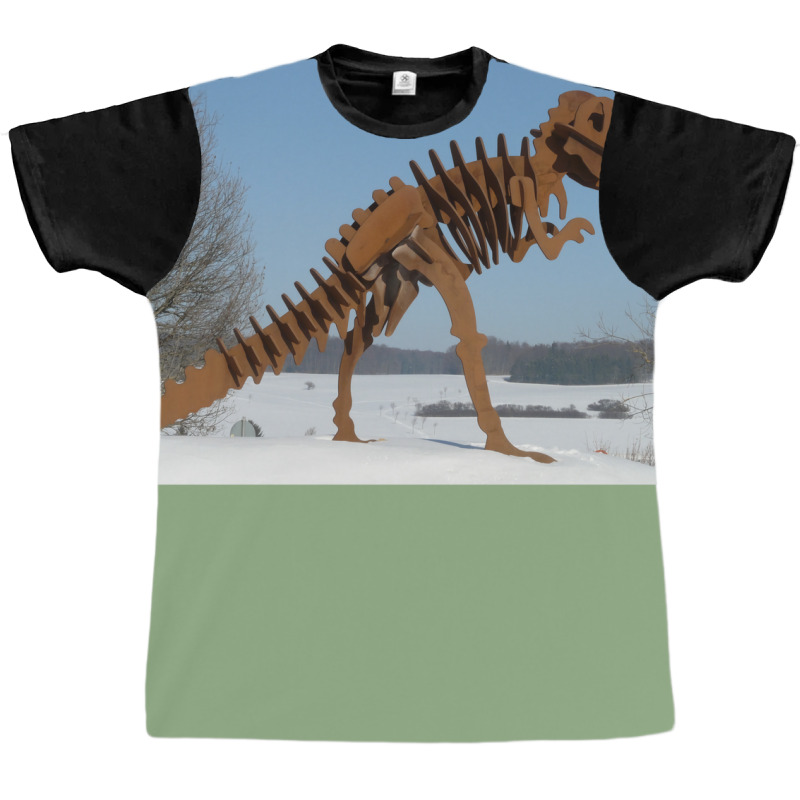 Halloween Dinosaur Skeleton Vintage Halloween Art Trex Cartoon Poster Graphic T-shirt | Artistshot