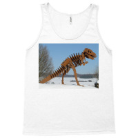 Halloween Dinosaur Skeleton Vintage Halloween Art Trex Cartoon Poster Tank Top | Artistshot