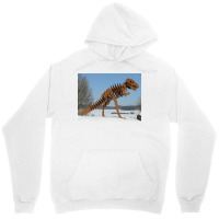 Halloween Dinosaur Skeleton Vintage Halloween Art Trex Cartoon Poster Unisex Hoodie | Artistshot