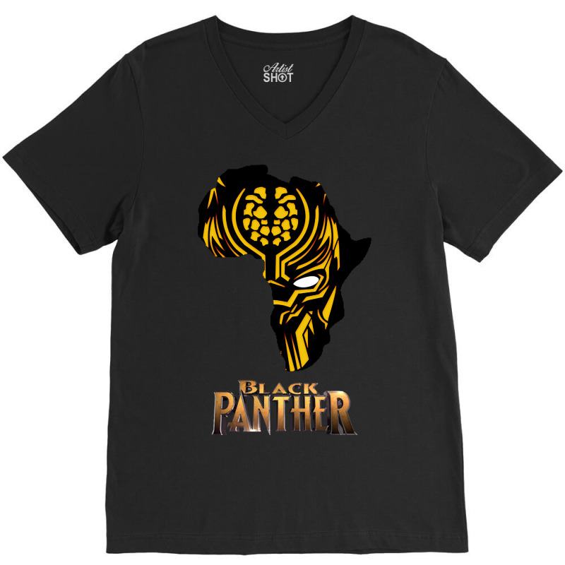 Black Panther-aeklf V-Neck Tee by currentlyderby559 | Artistshot