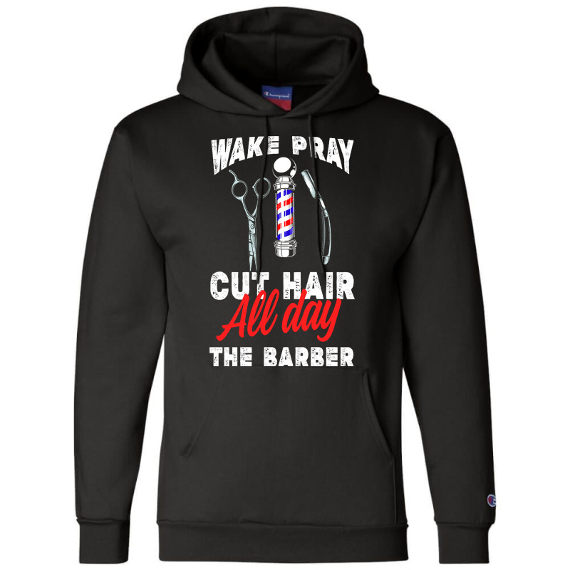 Barber Gift Religious Barber Gifts Christian Catholic Muslim Barber Po Champion Hoodie | Artistshot