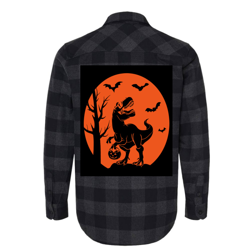 Halloween Dinosaur Tshirtkids Dinosaur Family Halloween Poster Tumblr Flannel Shirt | Artistshot