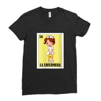 Womens Nurse Hero Lottery Gift - Mexican Lottery La Enfermera V-neck Ladies Fitted T-shirt | Artistshot