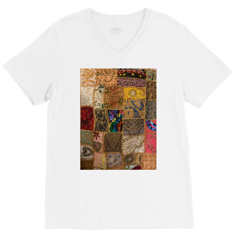 Handmade Arat Poster Blue V-neck Tee | Artistshot